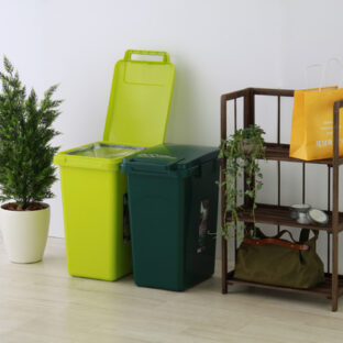 非公開: コンテナスタイル45J CS3-45J ゴミ箱 ダストボックス 蓋つき 東谷