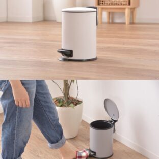 非公開: ペダル式 トラッシュカン 3L LFS-231 ゴミ箱 ダストボックス 東谷