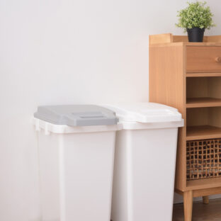 非公開: 抗菌ペール　防臭　45JS RSD-75 ゴミ箱 ダストボックス 蓋つき 東谷