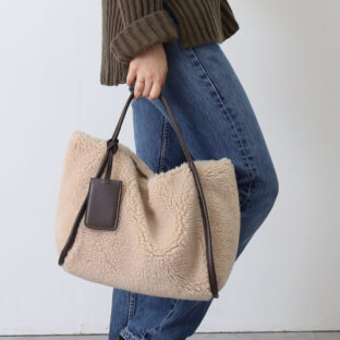 非公開: COOCO ボア風トートバッグ対応秋冬