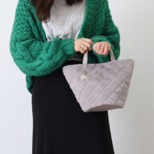 非公開: COOCO エコファーキルティングトートバッグ